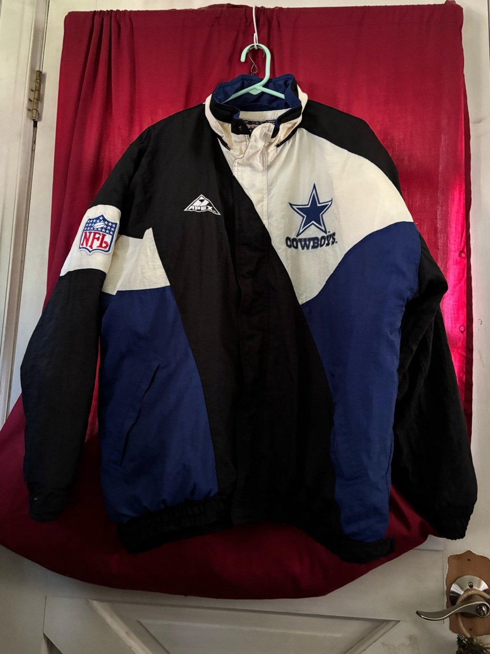 VINTAGE NFL DALLAS COWBOYS Quilted Jacket Size Large Men/Unisex